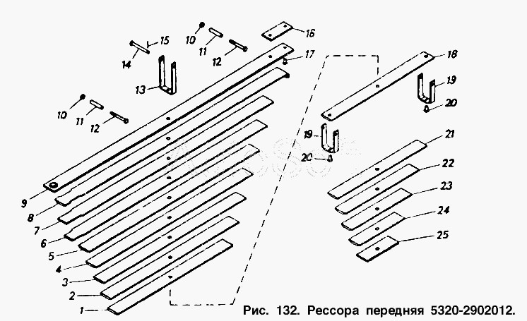 КАМАЗ Рессора передняя