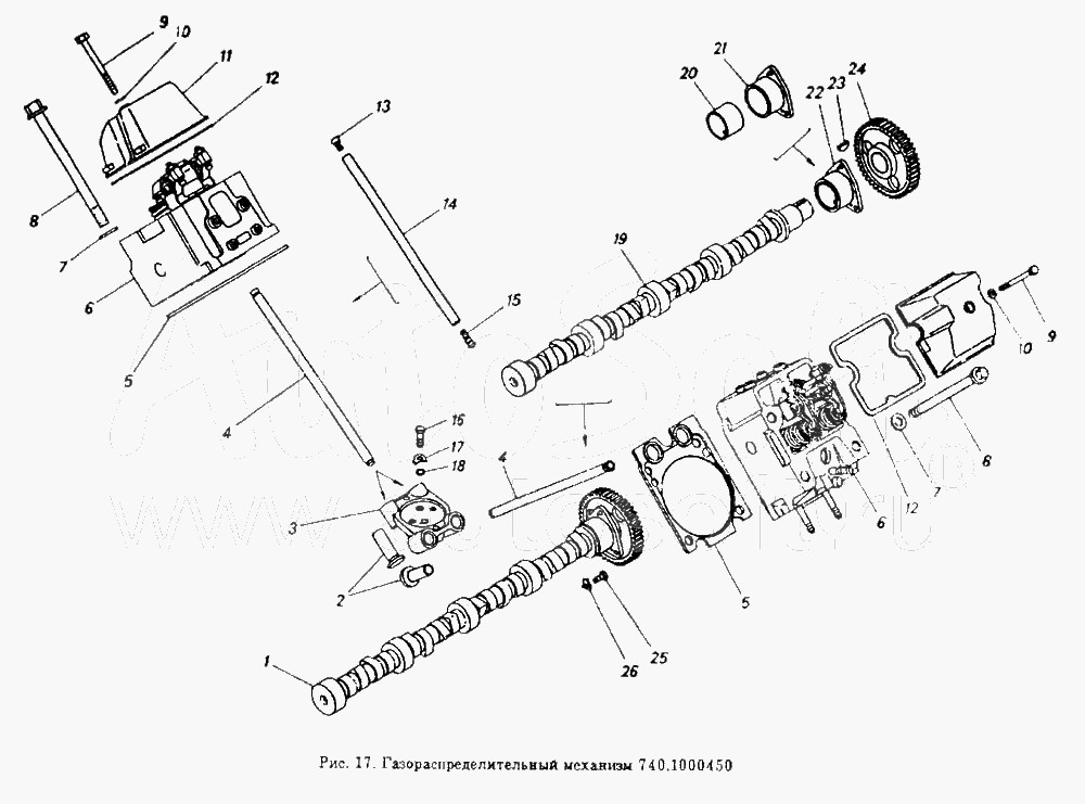 КАМАЗ Газораспределительный механизм