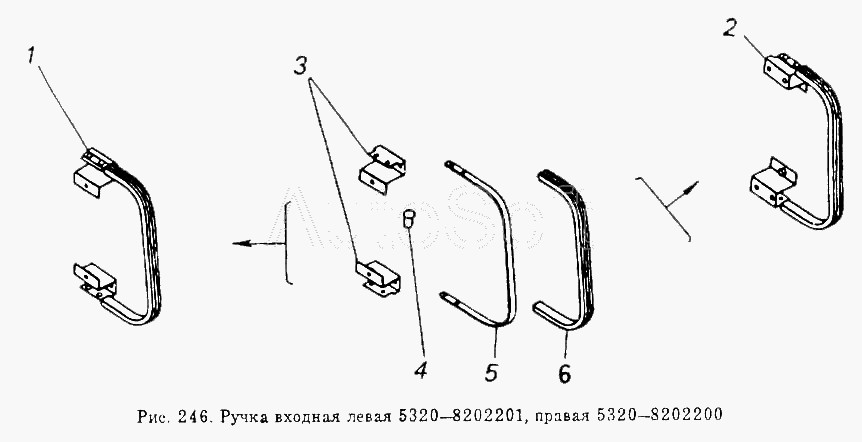 КАМАЗ Ручка входная левая и правая