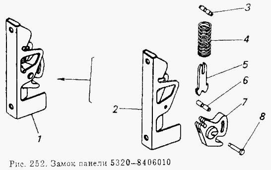 КАМАЗ Замок панели